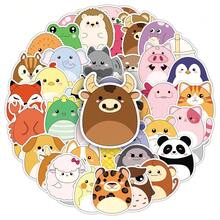 50pcs Cartoon Hand-Drawn Cute Koala, Sloth, Cow Decorative Stickers For Desk, Glass, Refrigerator Room Decor Bedroom Decor Kitchen Decor Wall Sticker Wall Decor