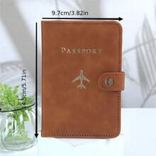 Multi-Purpose Passport Cover With Card Slots - Compact Travel Document Organizer & RFID-Blocking Holder - Black - View 6
