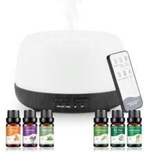 300ml Essential Oil Diffuser, UltrasonicAromatherapy Oil Humidifier With Remote Control And 7 Colors Lights 2 Mist Mode For Home