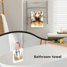 1set/2pcs/100pcs Christmas Pattern Kitchen Towels And Dish Towels, Suitable For Restaurant, Kitchen, Bathroom Interior Decoration, Party Decoration, Can Be Given As Holiday Gifts