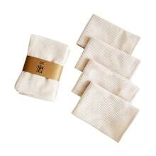 4pcs Plain Waffle Dishcloth Set, Pineapple Pattern Dishcloth, Kitchen Cleaning Rags