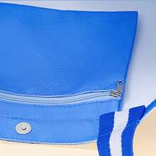 Miniso Snoopy Seaside Diary Series Blue Square Shoulder Shopping Bag, Square Design Offers Large Capacity, Convenient And Fashionable For Daily Outings (1 PC) - Blue - View 6