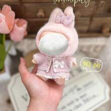 [仅服饰] 17cm 替换香氛裙、1代2代3代盲盒钥匙扣、17cm Labobo娃娃公仔服装吊坠、经典连衣裙套装（不含娃娃）