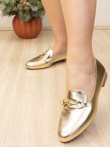 Sapato Mocassim Feminino Social Bico Redondo Confortável