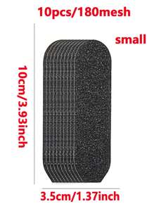 20/10 片足部锉刀砂纸 - 耐用黑色金刚砂板，打造光滑双足，去除死皮，无味塑料修脚工具，大号 100 粒度 5.39 英寸 * 1.69 英寸，小号 180 粒度 3.93 * 1.26 英寸 - 彩色 - 查看 9
