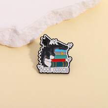 Creative Dinosaur Book Brooch Badge Clothing Backpack Accessories Pin Alloy Badge In Stock - QHXZ4277 - View 3
