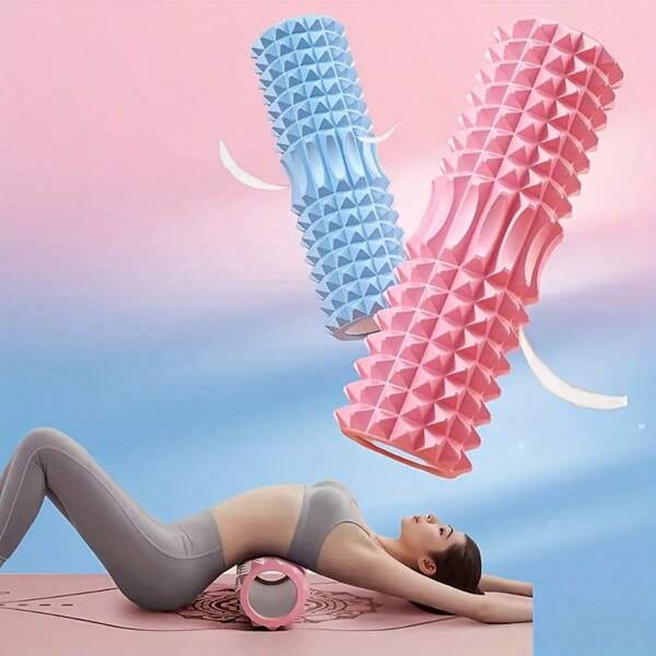 Hochdichte Sport Roller Yoga Säule für Muskel-Massage und Faszien-Entspannung Rückenroller, idealer Schaumstoffroller für Fitness, Yoga und Pilates
