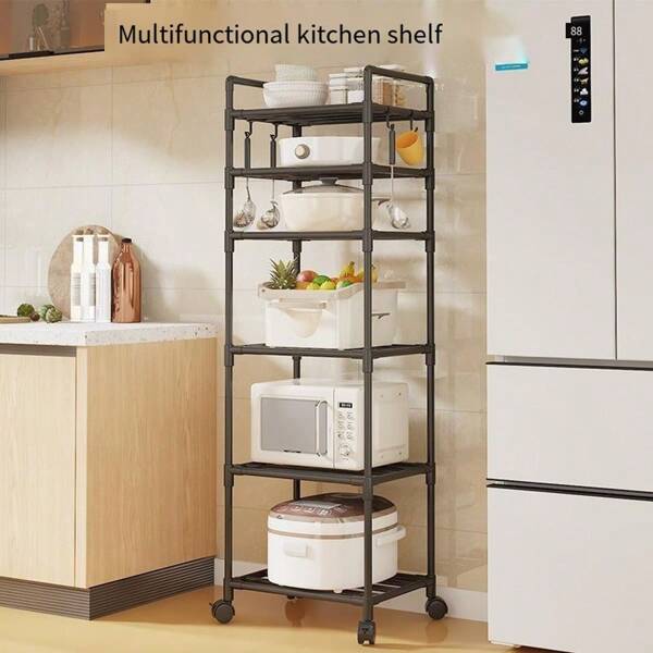 عربة متحركة متعددة الأغراض مع عجلات، رف تخزين متعدد الطبقات، منظم أرضي أنيق وعصري للحمام والمطبخ وغرفة المعيشة، مثالي لتنظيم المساحات الضيقة، تصميم مبتكر يوفر سهولة الحركة، مثالي للاستخدام اليومي، يضيف لمسة جمالية وعملية لأي منزل، خيار مثالي للهدايا في المناسبات المختلفة، يعزز من كفاءة التخزين ويجعل الوصول إلى الأغراض أسهل، مناسب للاستخدام في جميع الفصول.