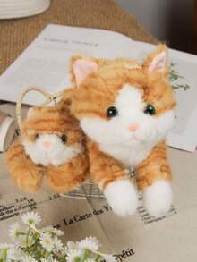 姜猫毛绒玩具 - Playful Ease - 永恒伙伴 - 橙色 11 英寸泰迪熊毛绒玩具儿童玩具、圣诞节礼物、万圣节礼物、节日礼物、儿童礼物