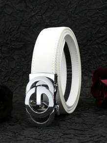 1 Stück 2025 Neuer G Buchstabe Herren Gürtel, hochwertige Buchstaben Legierung Automatikschnalle Gürtel, lässiger mehrfarbiger Echtleder Gürtel, modischer lässiger Herren Gürtel, leicht zu kombinieren mit formeller Kleidung Herbst, Halloween Herbst-Winter Accessoires, geeignet für Teenager, Jugendliche, Herren, Lässig, Outdoor, Sport, Urlaub, Abschlussgeschenke, Geburtstag, Alltag