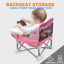 NetHong Baby Chair Foldable Infant Feeding Toddler Table Chair Portable Seat - Pink - View 5