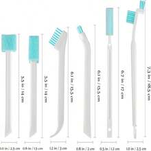 UTHCLO Cleaning Brush Set Multi-Function Brush Cleaner Bottle Dish Scrubber Crevice Groove Window Track Tool Home Cleaning Kit Easy Storage