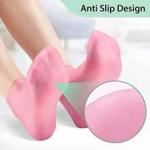 1 Pair Of Silicone Moisturizing Socks Moisturizing Silicone Socks For Dry, Cracked Heels And Rough Skin, Pedicure Socks For Women And Men, Foot Care Tools To Soften Feet, Foot Care Socks, Mother's Day Gift, Christmas Moisturizing Socks