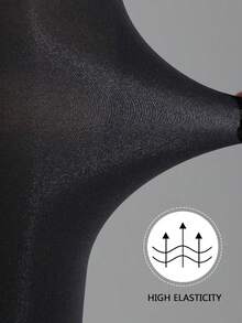 1/2 Cặp quần tất mỏng cỡ lớn dành cho nữ, thích hợp mặc hàng ngày, ấm áp - màu đen - Xem 3