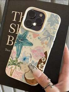 Ocean Elements Bowknot Coconut Pattern TPU Case Suitable For X/XS/XSMAX/11/11Pro/11Pro Max/12/12 Pro/12 Pro Max/13/13 Pro/13 Pro Max/14/14 Pro/14 Pro Max/15/15 Pro Max/15 Pro/16/16 Pro/16 Pro Max,Offering Durable Drop Protection With A Simple Yet Attractive - Mô hình 1 (1 cái) - Xem 4