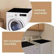 1pc Black/Grey Washing Machine Dust Cover Pad,Countertop Absorbent Table Mat,Absorbent & Quick-Dry Fridge Mat, Microwave Oven Dust Cover,Soft Diatom Mud Drainage Pad,Non-Slip Super Absorbent And Wear-Resistant Dish-Washing Dry Pad,19.7*23.6 Inch Modern Washing Machine & Dryer Top Cover,Suitable For Laundry Room And Kitchen For School,Office,Household,Travel,Bag,Organizer,Storage, Back To School Supplies