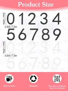 高品质独立3D亚克力邮箱号码门牌号，0-9数字，亚克力门牌地址标识贴纸，自粘式，耐候性强，3D立体效果。使用这些门牌号，您的地址清晰可见。适用于住宅、花园、邮箱、仓库、办公室、公寓、酒店、餐厅、咖啡厅、停车场、商业楼宇等各种场所。