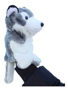 Marioneta Títeres Muñeca De Mano Animales Niños Tela Peluch - lobo - Ver 1