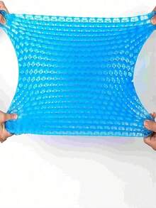 Cojin para Coxis y Ciatica Cojín de Gel de Nido de Abeja, Cojín Suave Que Puede Aliviar la Ciatica y el Dolor de Espalda, para Coche, Oficina, Computadora - Azul - Ver 2