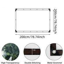 Heavy Duty Transparent Waterproof Canvas - PE Outdoor Covering With Eyelets, Ropes And Straps, Resistant To UV, Wind, Rain And Snow - Suitable For Patios, Pool Fences, Greenhouses, Camping, Construction - High Definition Visibility And Quick Dry Design, Reinforced Edges, Tear-Resistant Fabric, Home Renovation