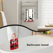 1set/1pc/2pcs Christmas Reindeer And Christmas Forest Printed Kitchen Towels And Dishwashers, Suitable For Interior Decoration In Restaurants, Kitchens And Bathrooms, Party Decoration, Holiday Gifts, And Can Also Be Given As Christmas Presents