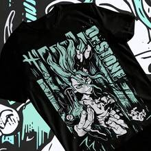 Dr. Stone Senku Ishigami Anime Manga Shirt Short-Sve Uni T-Shirt Ft Aesthetic Y4145K Style Summer9 - 黑色1 - 查看 1
