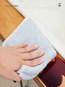 2 Pcs 30*30cm Thick Coral Velvet Cloth, Strong Water Absorption No Linting, Multifunctional Cloth, Easy Cleaning And Degreasing, Reusable And Washable, For Bathroom Kitchen Living Room, Soft And Skin-Friendly