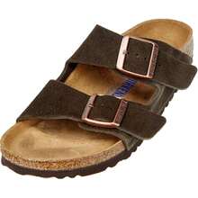 Birkenstock Unisex Arizona Sandals Soft Footbed - Mocha Suade - Xem 1