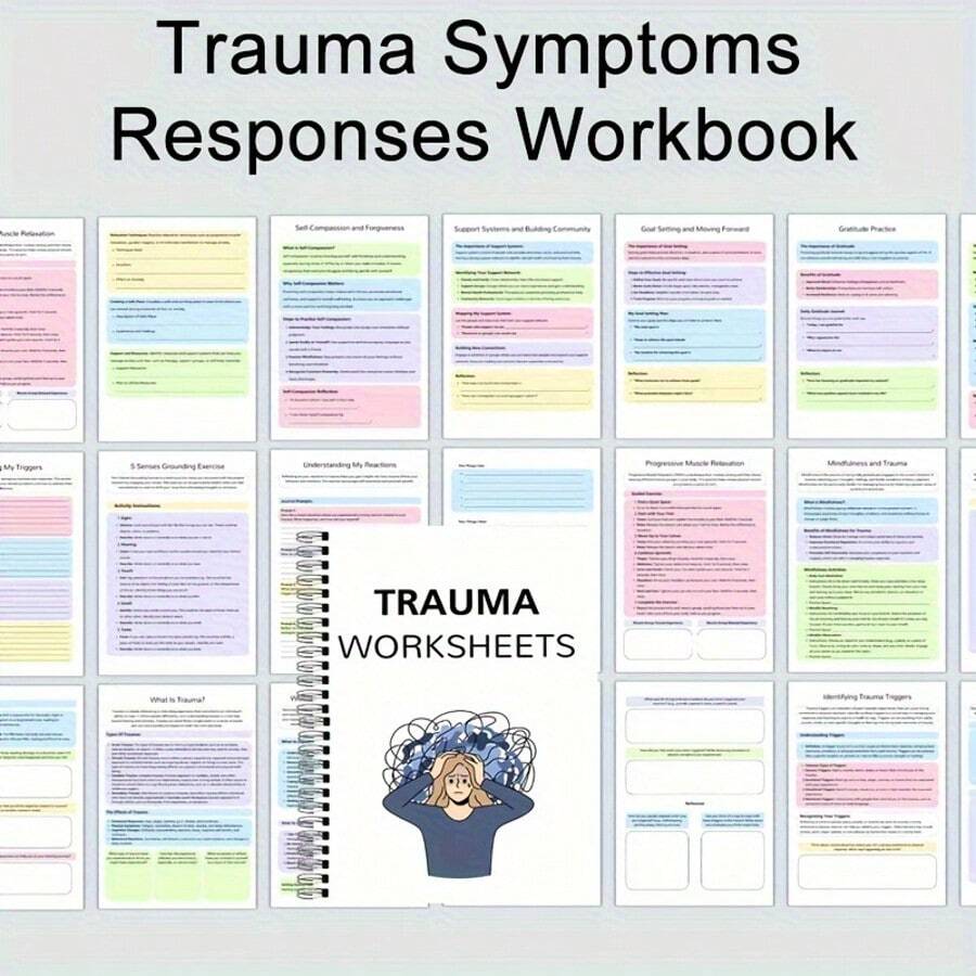 Adult Trauma Relief Workbook: 45-Page Comprehensive Guide With Coping ...