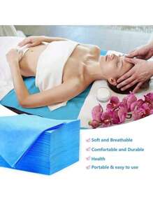20/100Pcs Disposable Bed Sheets Beauty Salon Spa Massage Non-Woven Breathable Bed Sheets,Beauty Salon Massage Bed Sheet Pad Sheet Massage Special Non-Woven Thickened80*180cm Table Cover Eyelash Extension Tattoo Travel