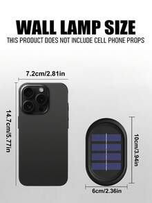 1/2 件 6LED 冷/暖光户外太阳能壁灯，庭院花园装饰照明，适合户外、圣诞节、万圣节、返校礼物 - 升級款-凸鏡壁燈 - 查看 10