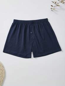 FOVTY 3-częściowe męskie bokserki wygodne oddychające bielizna modna sportowa długie spodnie bokserki w jednolitym kolorze bielizna domowa