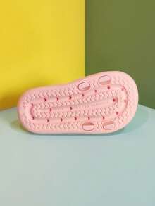 1 par de chanclas planas de EVA con diseño de unicornio arcoíris para niños, aptas para interiores/exteriores, hogar, baño, verano