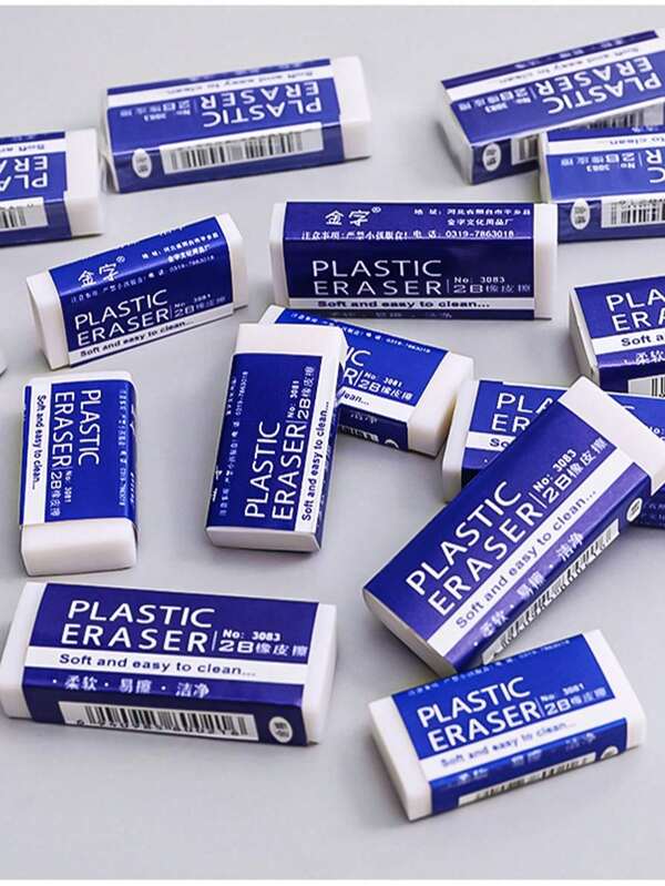 10/6 paquete de borradores de lápiz para escuela y oficina, borradores blancos para pintura, borradores artísticos para una limpieza sin dañar el papel, adecuados para uso diario de niños