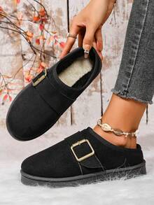 Bottes de neige pour femmes 2025, doublure en fourrure épaisse, semelle épaisse, bottes courtes chaudes pour l'hiver