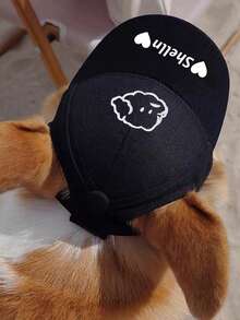 Customizable Name Pet Sun Hat, Adjustable Dog Sunhat With Cartoon Dog Embroidery Pattern - Suitable For Small Cats And Dogs, Outdoor UV Protection Waterproof, Multiple Colors Available Ornamental,Engraved Stylish,Fashion,Colorful,Vintage,Cute,Contracted,Cuties Custom,Unique,Customized,Personalized Pet For Anniversaries,For Birthdays, Hat Accessories - Multicolor - View 5