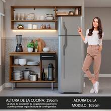 Madesa Emilly Complete Modular Kitchen 165cm Brown/Black - Brown and Black - View 5