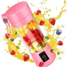 Mini Liquidificador 6 Lâminas Portátil Recarregável Micro Usb - Azul - Visão 4