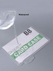 30 个横向层压硬卡套，3 英寸照片/卡片防水存储透明夹