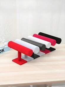 1 Pieza Soporte en forma de T para pulseras, Soporte de exhibición de joyería, Estante de almacenamiento de joyería de franela, Adecuado para relojes, collares, pulseras y otros accesorios de joyería, es la primera opción para la temporada de regreso a clases y regalos festivos.