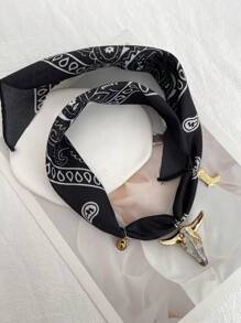 1pc Bohemian Style Fashionable Luxury Elegant Precise Ox Heart Sun Boot Print Fabric Necklace, Women's Sisters & Couples Jewelry Gift, Suitable For Valentine's Day, Casual Dates, Parties, Holidays, Christmas, And Other Occasions, Red Jewelry - necklace - View 12