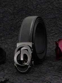 1 Stück 2025 Neuer G Buchstabe Herren Gürtel, hochwertige Buchstaben Legierung Automatikschnalle Gürtel, lässiger mehrfarbiger Echtleder Gürtel, modischer lässiger Herren Gürtel, leicht zu kombinieren mit formeller Kleidung Herbst, Halloween Herbst-Winter Accessoires, geeignet für Teenager, Jugendliche, Herren, Lässig, Outdoor, Sport, Urlaub, Abschlussgeschenke, Geburtstag, Alltag