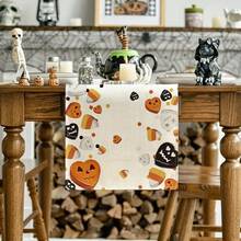 1 cái, Trang trí nhà cửa, Cờ bàn vải lanh in họa tiết lá phong bí ngô ma Halloween, Khăn trải bàn, Thích hợp cho bàn ăn, Trang trí mùa thu, Cờ bàn phong cách hiện đại có thể giặt được, Chống nhiệt, Chống ố, Trang trí phòng, Thảm trải bàn, Thảm trải bàn bếp, Trang trí tiệc tùng, Trang trí nhà cửa, Quà tặng Halloween lý tưởng - Nhiều màu - Xem 17