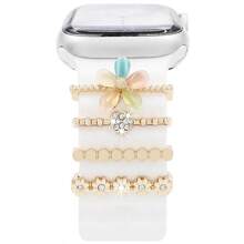 4pcs Universal Silicone Watch Band Decoration Ring, Decoration Studs, Suitable For Apple Watch - Multicolor - View 36
