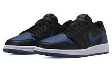Air Jordan 1 Retro Low OG 'Mystic Navy' Black White Sneakers Women CZ0775-041 - 彩色 - 查看 3