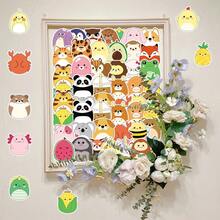 50pcs Cartoon Hand-Drawn Cute Koala, Sloth, Cow Decorative Stickers For Desk, Glass, Refrigerator Room Decor Bedroom Decor Kitchen Decor Wall Sticker Wall Decor