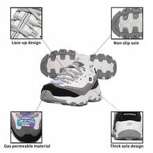 Skechers Zapatos casuales de la serie D'LITES, zapatos para mujeres con absorción de impactos y durables, zapatos deportivos y casuales para fitness, zapatos de panda, tenis gruesos 149906 - Negro/Gris - Ver 6