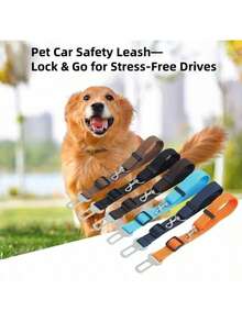 1pc Pet Car Seat Belt, Dog Retractable Leash, Pet Leash, Car Seat Belt Nylon Seat Belts Heavy Duty & Durable Car Harness For Dogs Dog Car Seat,Dog Seatbelt, Dog Outing Dog Stuff,1pc Pet Car Seat Belt, Dog Retractable Leash, Pet Leash, Car Seat Belt Nylon Seat Belts Heavy Duty & Durable Car Harness For Dogs Dog Car Seat,Dog Seatbelt Dog Outing Dog Stuff,Halloween, Christmas - Multicolor - View 2