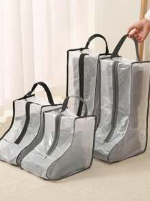 Dust-Proof And Moisture-Proof Shoe Covers, Suitable For Sneakers And Boots - Highly Protective, Breathable And Space-Saving - Ideal For Travel, Wardrobe Organization And Shoe Protection; Boot Storage Bag (One Shoe Cover Fits One Shoe) Shoe Bag Travel Storage Drawstring Shoe Bag Shoe Cover Portable Dust-Proof Unisex Packing Bag, Essential For Travel, Cruise And Vacation - Multicolor - View 4