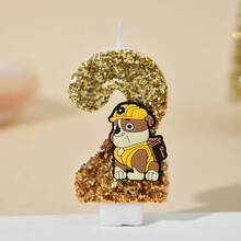 Świeca z cyframi 0-9, słodka, trójwymiarowa postać z kreskówki Psi Patrol, wtyczka do tortu urodzinowego, dekoracja na prezent